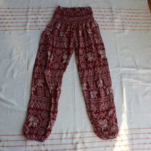 Authentic cotton pants from India (elephant print)
